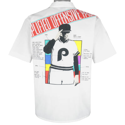 MLB (Cliff Engle) - Philadelphia Phillies Button-Up Shirt 1980s Medium