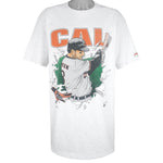 MLB (Nutmeg) - Baltimore Orioles Cal Ripken Jr. Breakout T-Shirt 1990s X-Large Vintage Retro Baseball