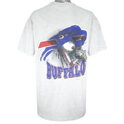 NFL (Nutmeg) - Buffalo Bills Ball Breakout T-Shirt 1990s X-Large Vintage Retro Football