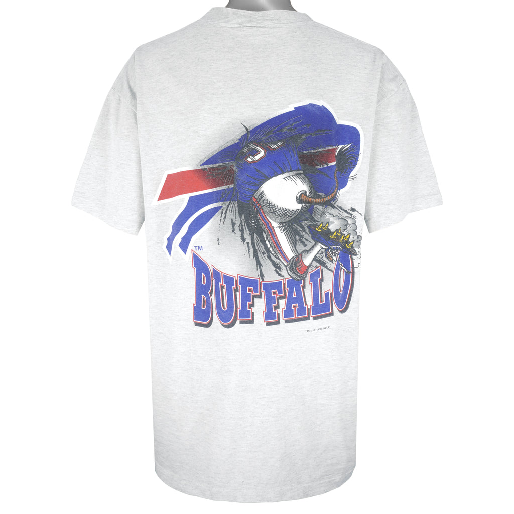 NFL (Nutmeg) - Buffalo Bills Ball Breakout T-Shirt 1990s X-Large Vintage Retro Football