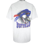 NFL (Nutmeg) - Buffalo Bills Ball Breakout T-Shirt 1990s X-Large Vintage Retro Football