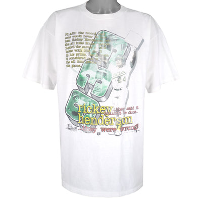 MLB (Salem) - Oakland Athletics Rickey Henderson T-Shirt 1990 X-Large