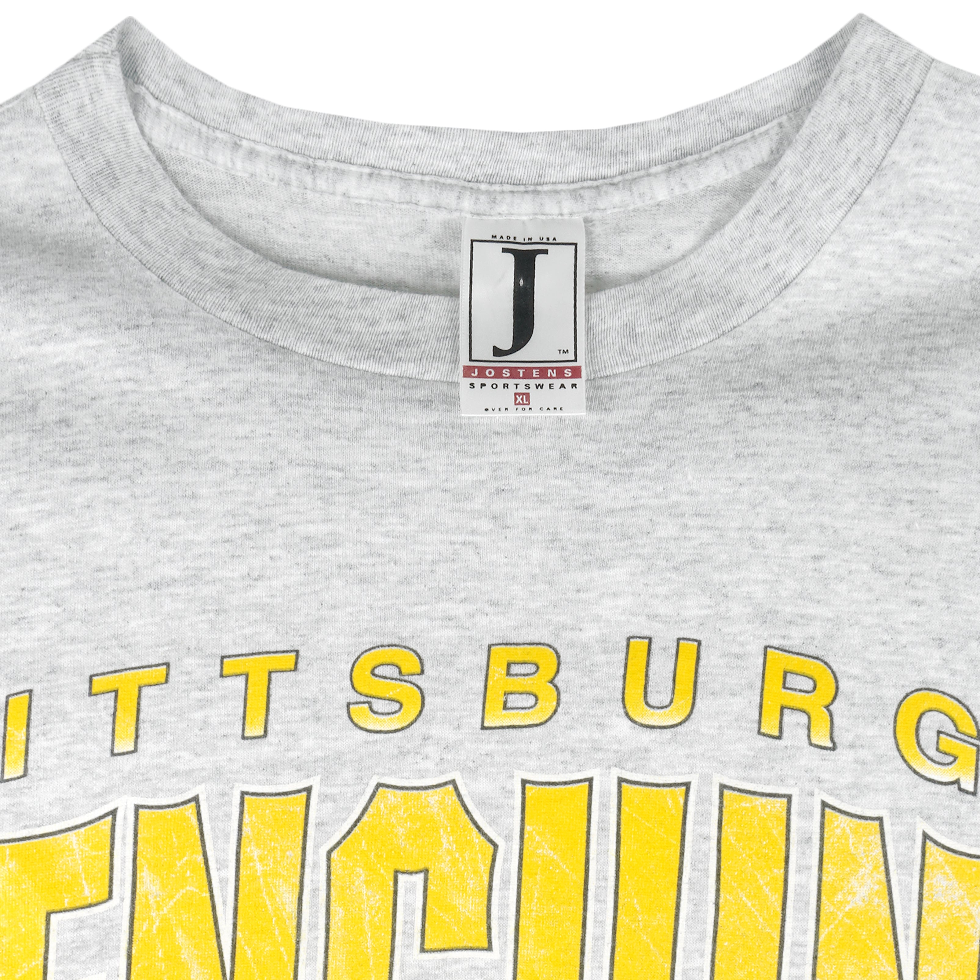 NHL (Jostens) - Pittsburgh Penguins Big Logo T-Shirt 1990s X-Large Vintage Retro Hockey