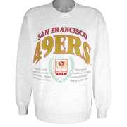 NFL (Nutmeg) - San Francisco 49ers Sweatshirt 1990s Medium Vintage Retro Football