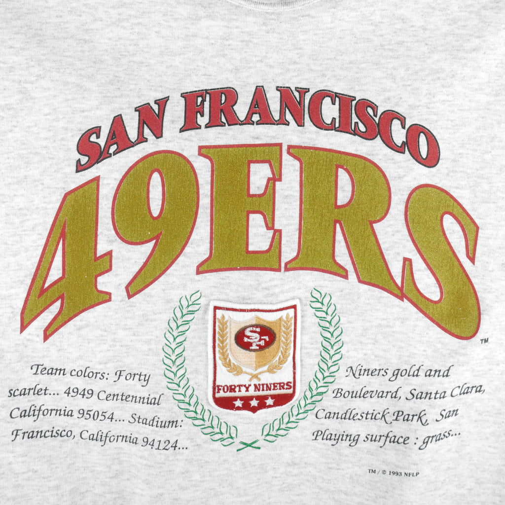 NFL (Nutmeg) - San Francisco 49ers Sweatshirt 1990s Medium Vintage Retro Football