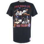 MLB (Nutmeg) - Detroit The Roar of The Tigers T-Shirt 1990 Large Vintage Retro Baseball