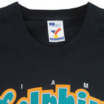 NFL (Artex) - Miami Dolphins Animal T-Shirt 1990s X-Large Vintage Retro Football