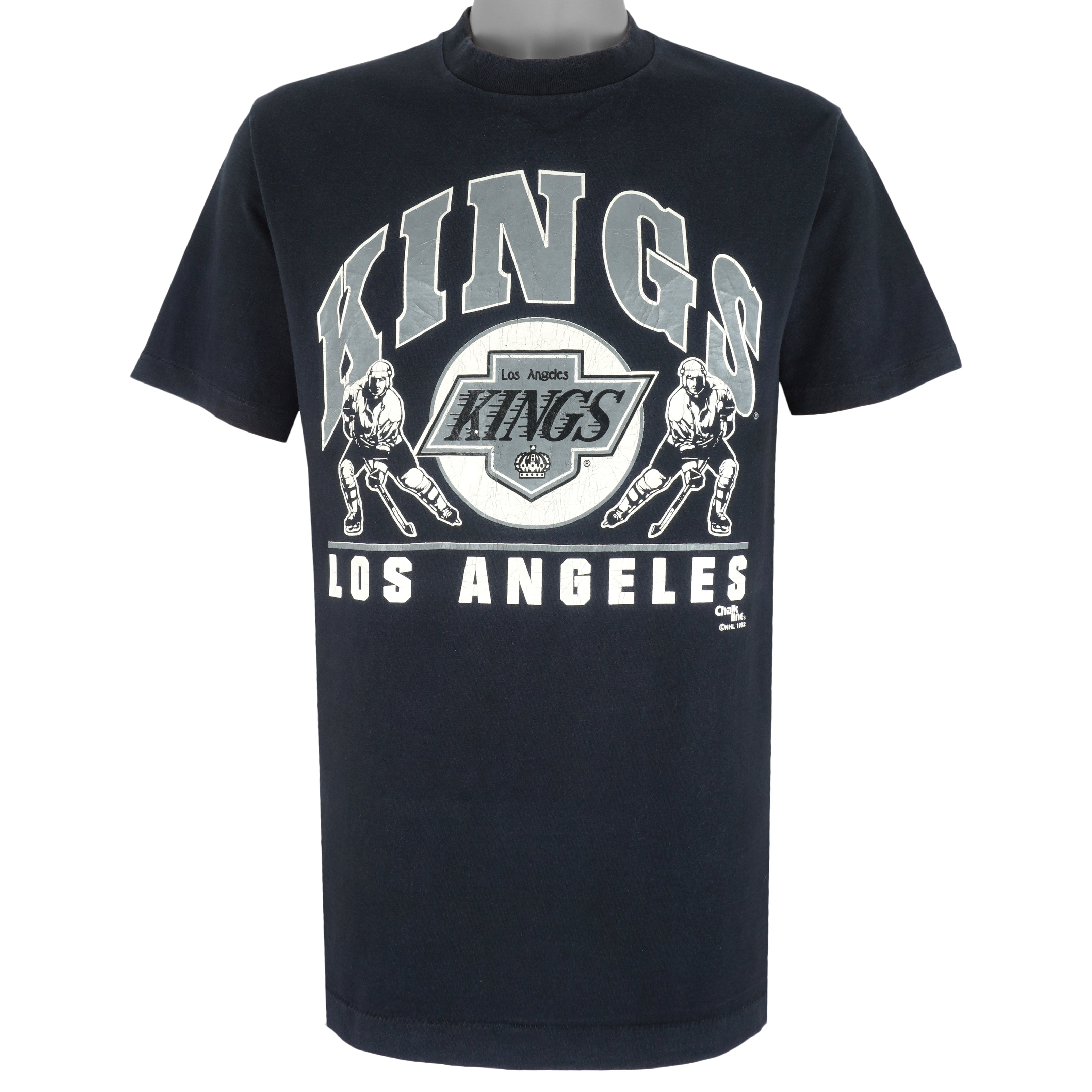 NHL (Fruit of The Loom) - Los Angeles Kings T-Shirt 1992 Large Vintage Retro Hockey 
