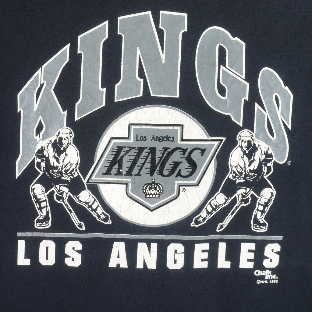 NHL (Fruit of The Loom) - Los Angeles Kings T-Shirt 1992 Large Vintage Retro Hockey 