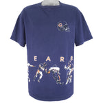 NFL (Nutmeg) - Blue Chicago Bears Single Stitch T-Shirt 1993 Large