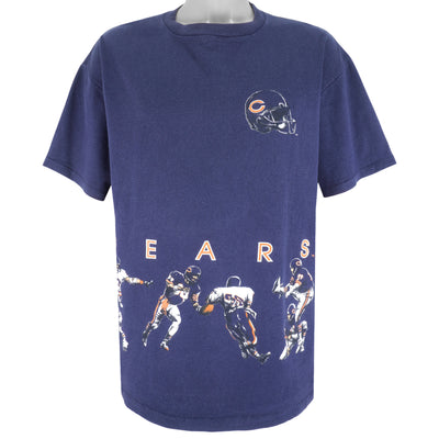 NFL (Nutmeg) - Blue Chicago Bears Single Stitch T-Shirt 1993 Large