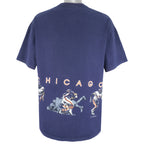 NFL (Nutmeg) - Blue Chicago Bears Big Logo T-Shirt 1993 Large Vintage Retro Football
