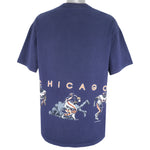 NFL (Nutmeg) - Blue Chicago Bears Big Logo T-Shirt 1993 Large Vintage Retro Football