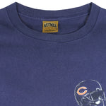 NFL (Nutmeg) - Blue Chicago Bears Big Logo T-Shirt 1993 Large Vintage Retro Football