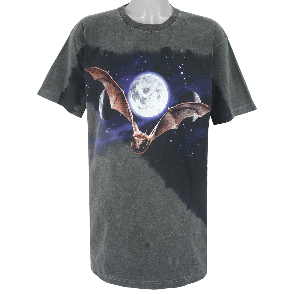 Vintage (Habitat) - A Bat With The Moon T-Shirt 1990s Large Vintage Retro