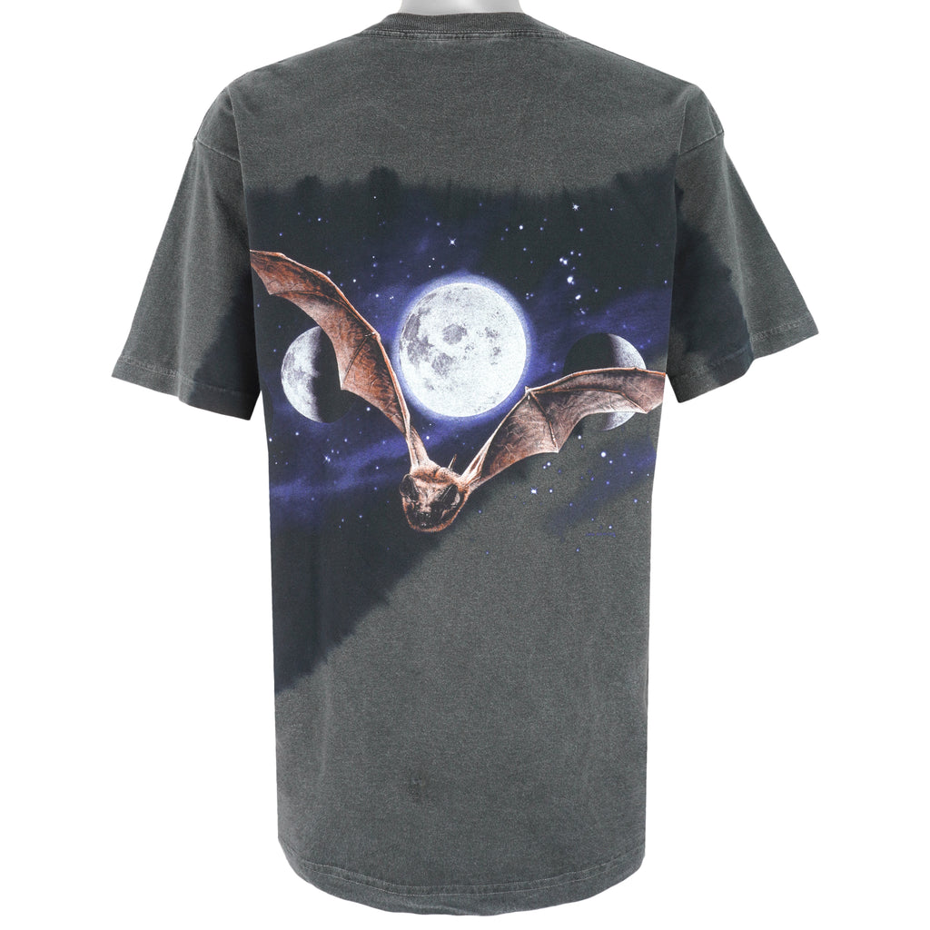 Vintage (Habitat) - A Bat With The Moon T-Shirt 1990s Large Vintage Retro