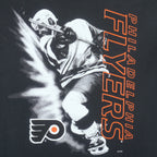 NHL (Savvy) - Philadelphia Flyers Big Logo T-Shirt 1990s Large Vintage Retro Hockey
