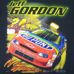NASCAR (Chase) - Jeff Gordon DuPont Racing T-Shirt 1998 Medium Vintage Retro