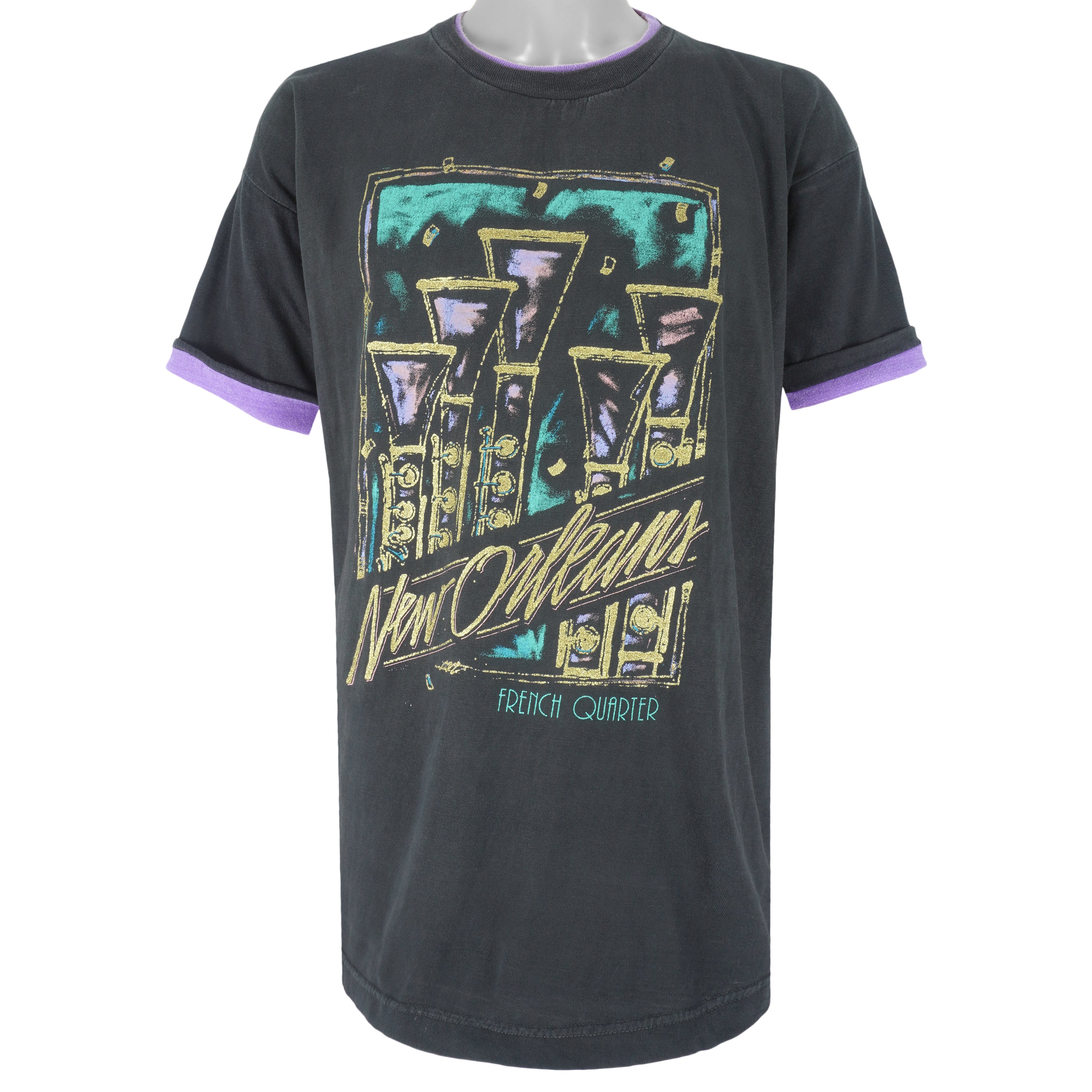 Vintage - New Orleans French Quarter T-Shirt 1990s X-Large Vintage Retro