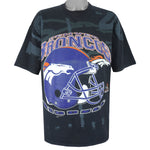 NFL (Riddell) - Denver Broncos Big Logo T-Shirt 1997 Medium Vintage Retro Football