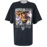 NFL - Raiders Silver And Black T-Shirt 2001 XX-Large Vintage Retro Football
