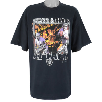 NFL - Oakland Raiders Silver And Black Attack Players T-Shirt 2001 XX-Large