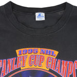 Starter - New Jersey Devils Stanley Cup Champs T-Shirt 1995 Large Vintage Retro Hockey