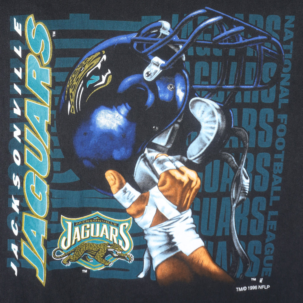 NFL (Cotton Wise) - Jacksonville Jaguars Helmet T-Shirt 1996 X-Large
