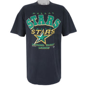 NHL (Bulletin Athletic) - Dallas Stars Big Logo T-Shirt 1990s X-Large Vintage Retro Hockey