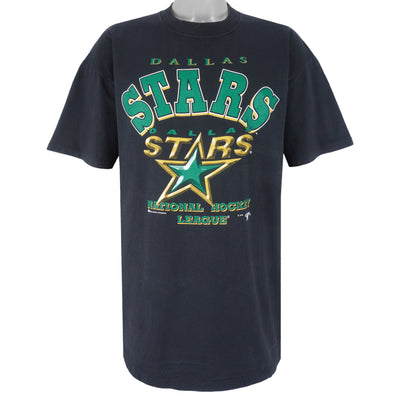 NHL (Bulletin Athletic) - Dallas Stars Big Logo Single Stitch T-Shirt 1990s X-Large