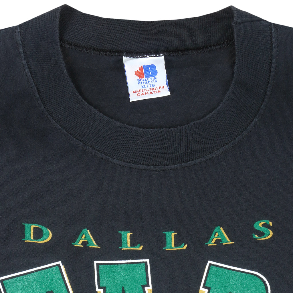 NHL (Bulletin Athletic) - Dallas Stars Big Logo T-Shirt 1990s X-Large Vintage Retro Hockey