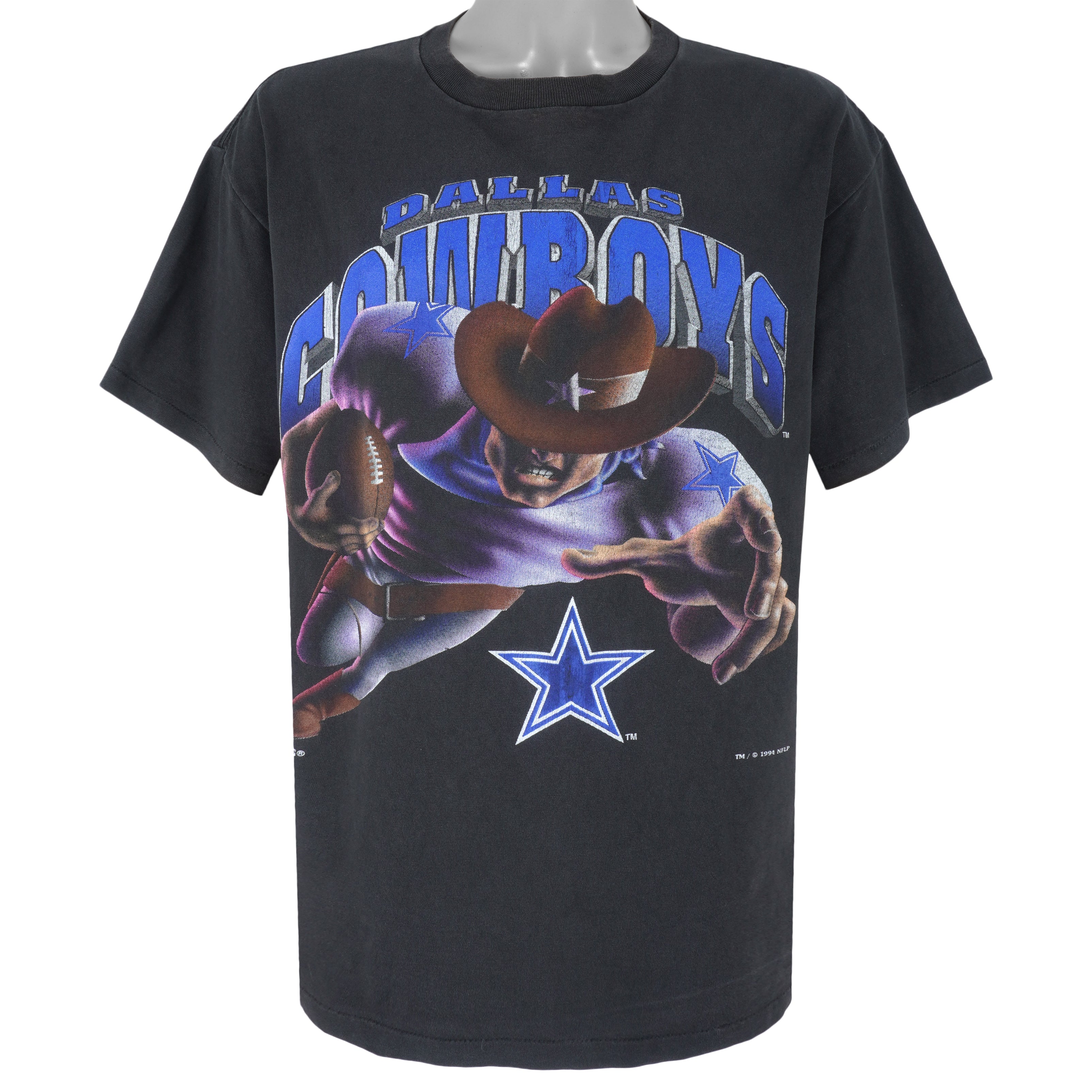 NFL (Nutmeg) - Dallas Cowboys Football T-Shirt 1994 Large Vintage Retro Football