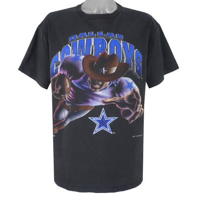 NFL (Nutmeg) - Dallas Cowboys Football Single Stitch T-Shirt 1994 Large