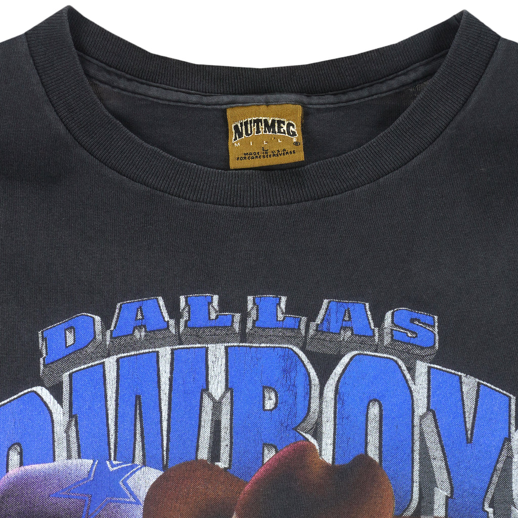 NFL (Nutmeg) - Dallas Cowboys Football T-Shirt 1994 Large Vintage Retro Football