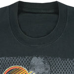 NHL - Vancouver Canucks Big Logo T-Shirt 1990 Medium Vintage Retro Hockey