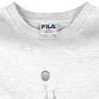 FILA - Grey Basketball T-Shirt 1990s XX-Large Vintage Retro Basketball