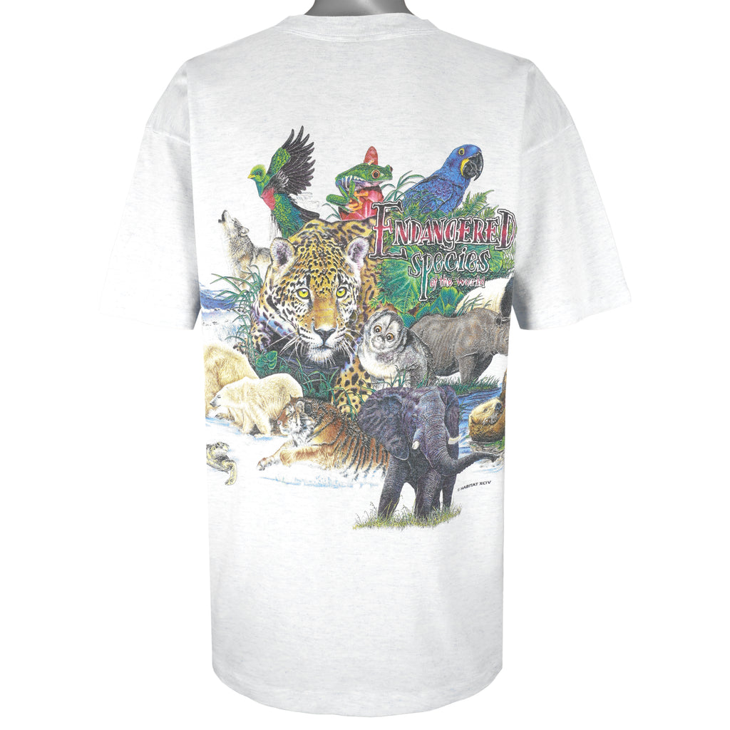 Vintage (Signal) - Endangered Species Of The World T-Shirt 1990s X-Large Vintage Retro