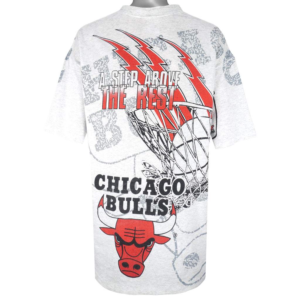 Starter - Chicago Bulls A Step Above The Rest T-Shirt 1990s X-Large Vintage Retro Basketball