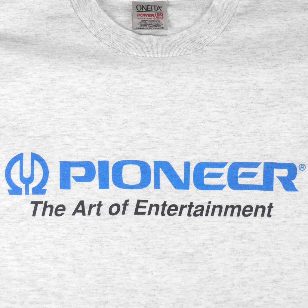 Vintage (Oneita) - Pioneer The Art of Entertainment T-Shirt 1990s Large Vintage Retro