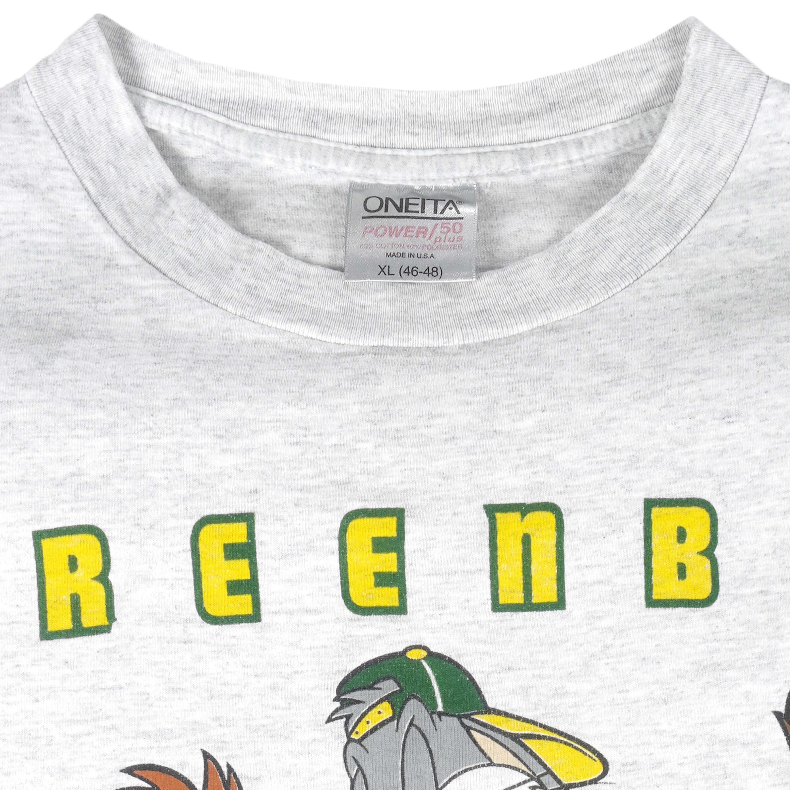 NFL (Oneita) - Green Bay Packers X Looney Tunes T-Shirt 1993 X-Large Vintage Retro Football