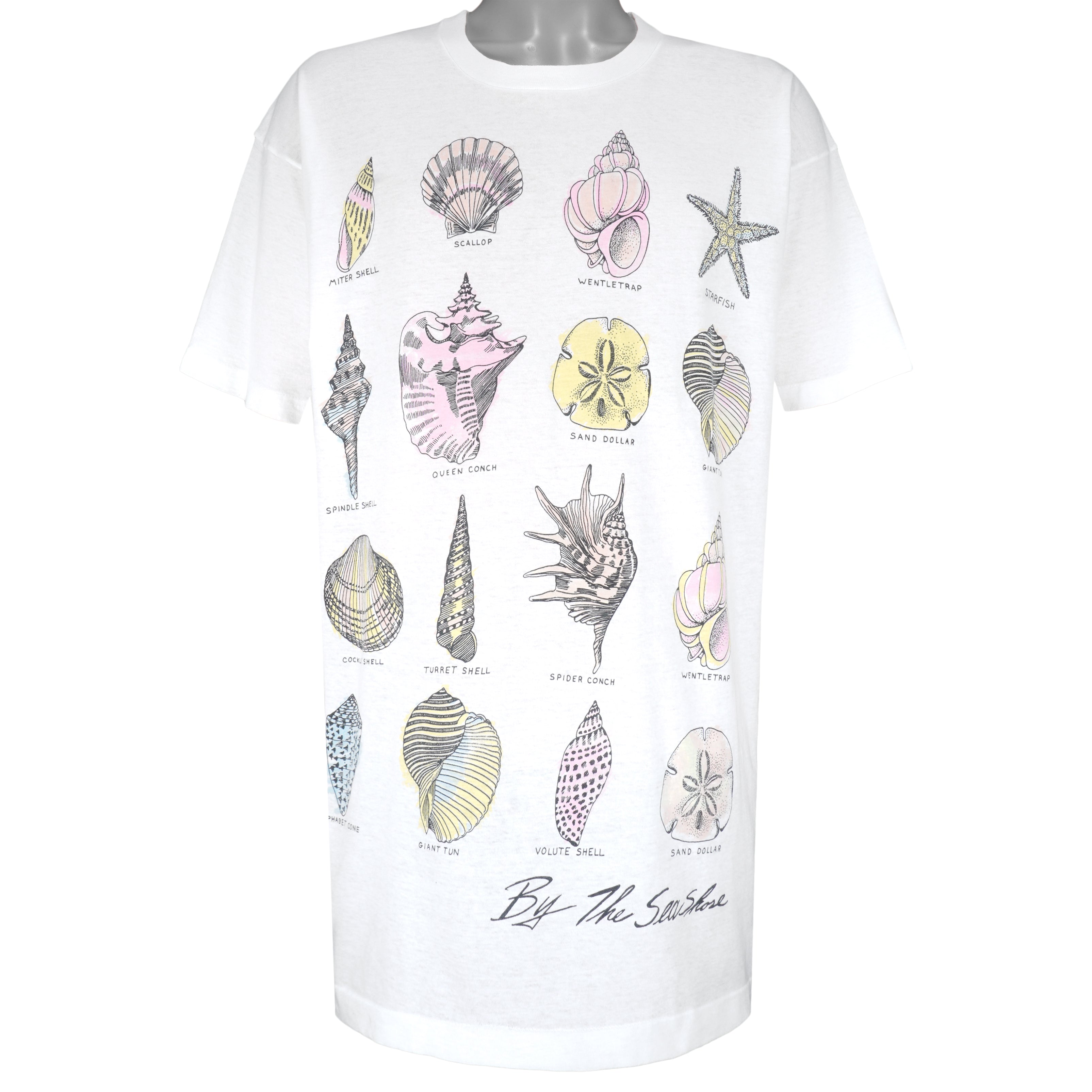 Vintage ( The Sea Shore) - Sea Shell T-Shirt 1990s X-Large Vintage Retro