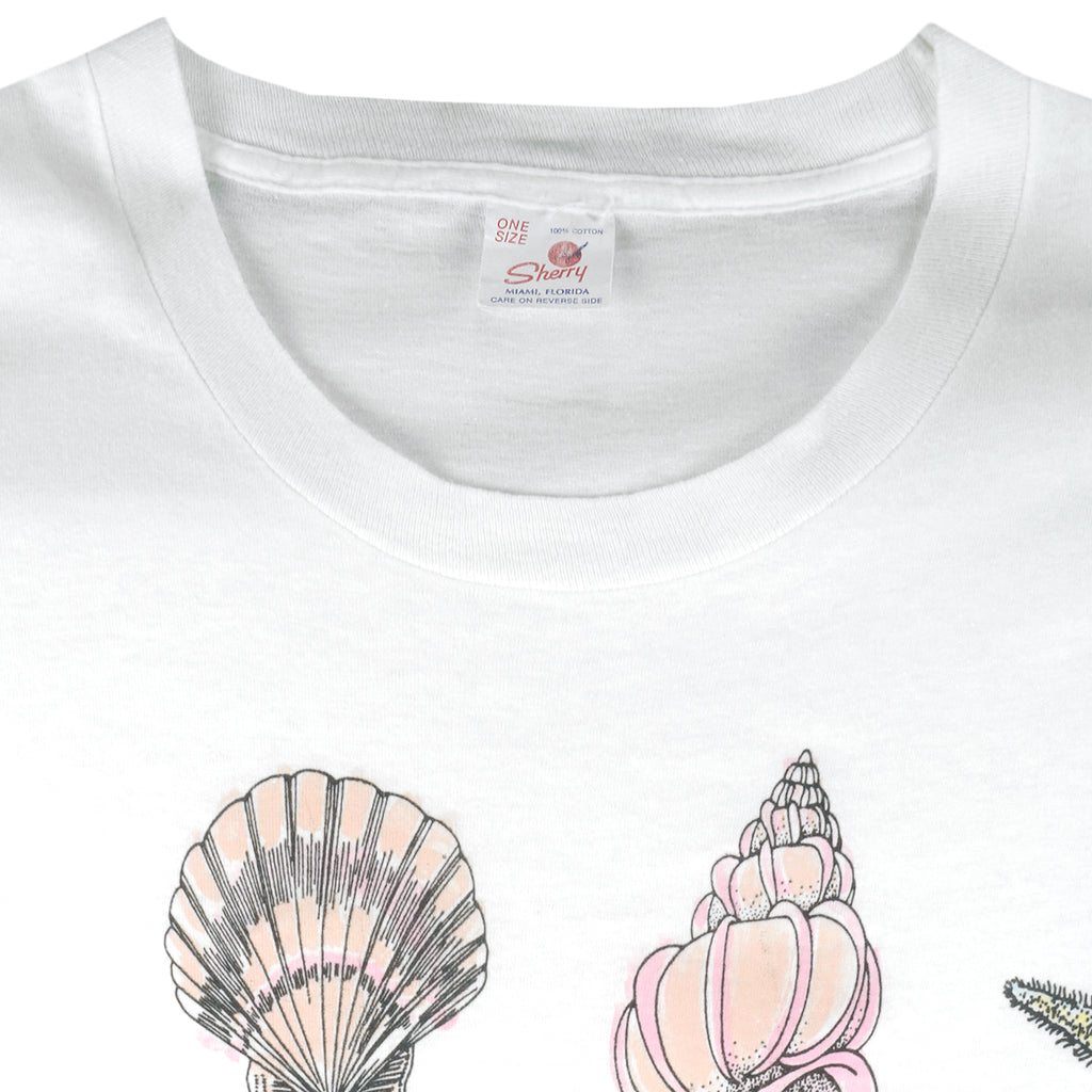 Vintage ( The Sea Shore) - Sea Shell T-Shirt 1990s X-Large Vintage Retro