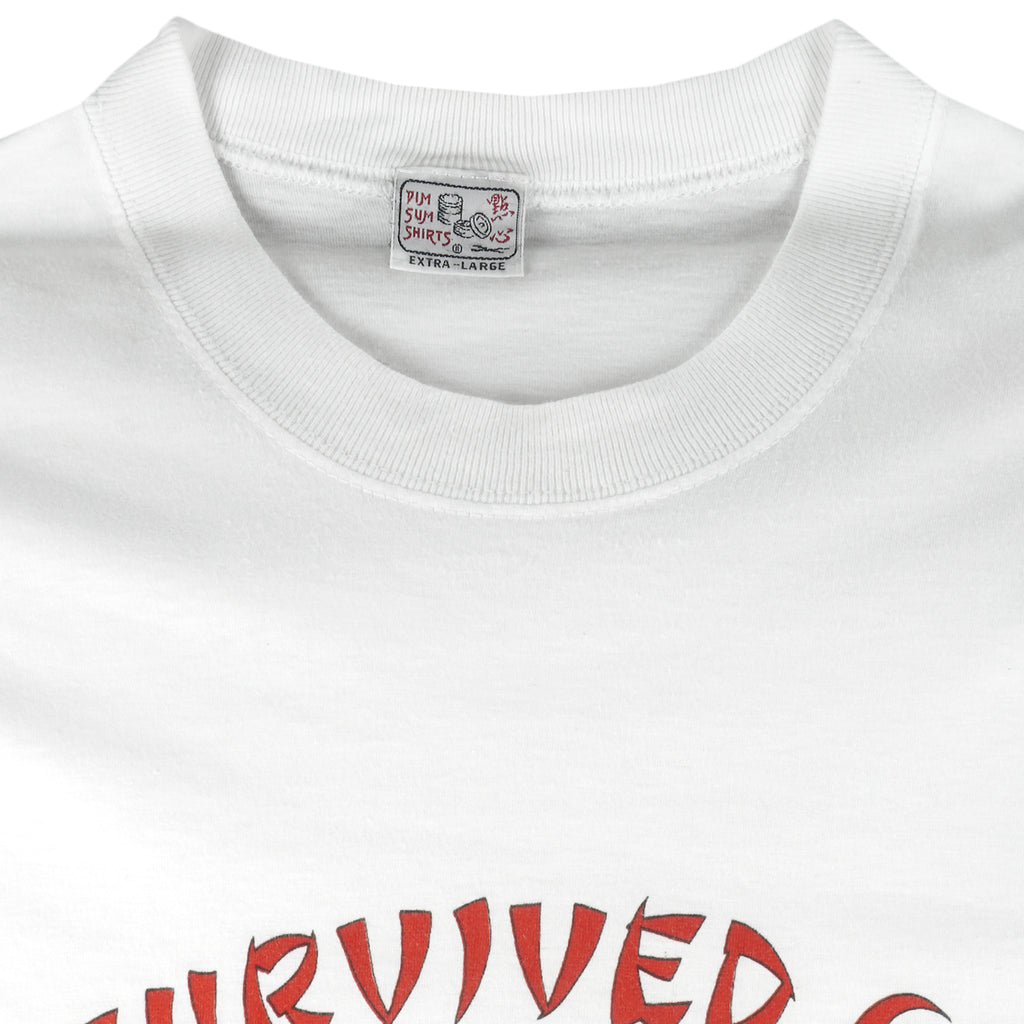 Vintage - I Survived China T-Shirt 1990s Large Vintage Retro