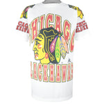 NHL (Apex One) - Chicago Blackhawks Big Logo T-Shirt 1990s Large