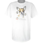 Vintage (Gildan) - I Love Chihuahua T-Shirt 1990s Large Vintage Retro