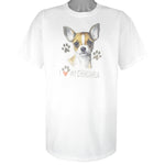 Vintage (Gildan) - I Love My Chihuahua Dog T-Shirt 2000s Large