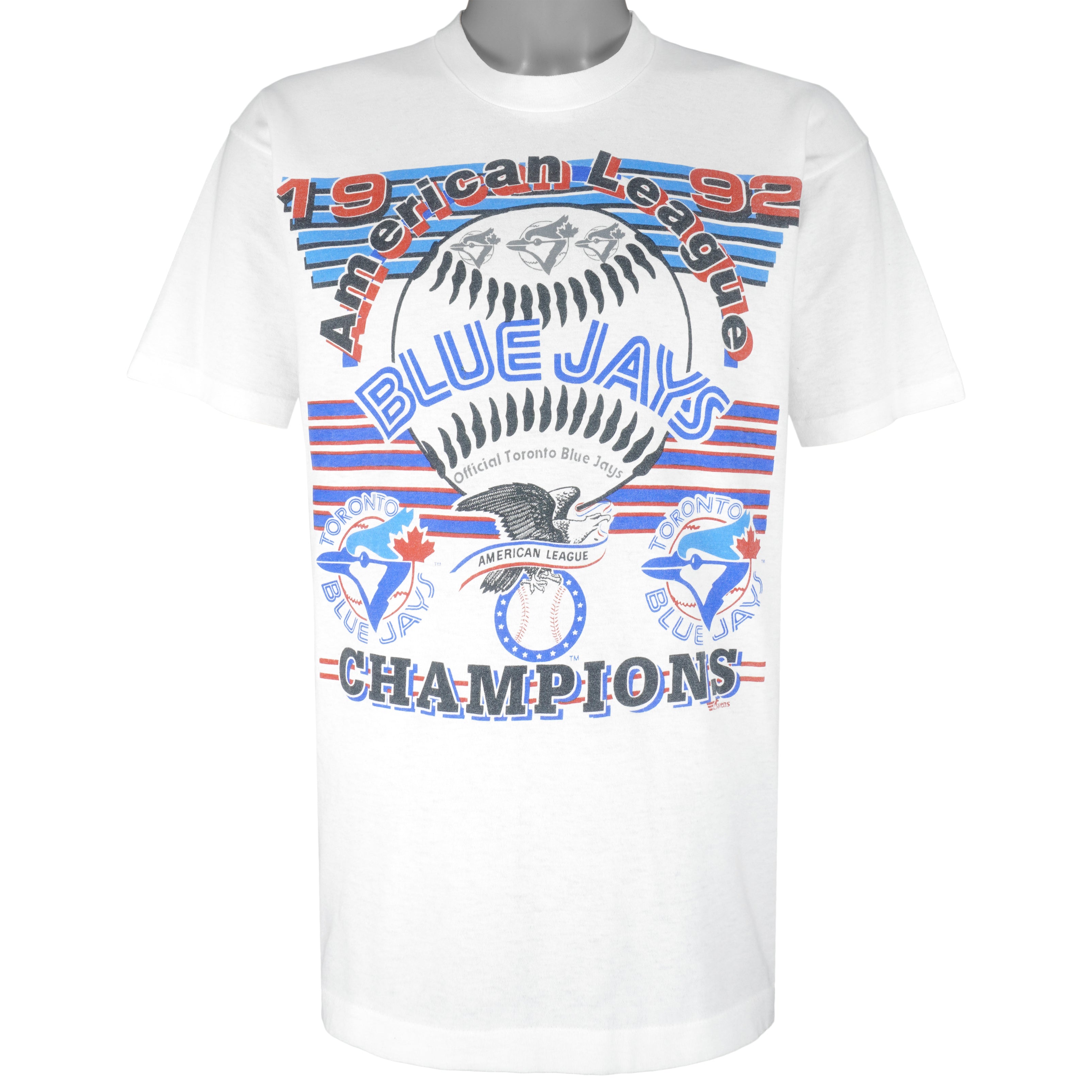 MLB - Toronto Blue Jays Champions T-Shirt 1992 Large Vintage Retro Baseball
