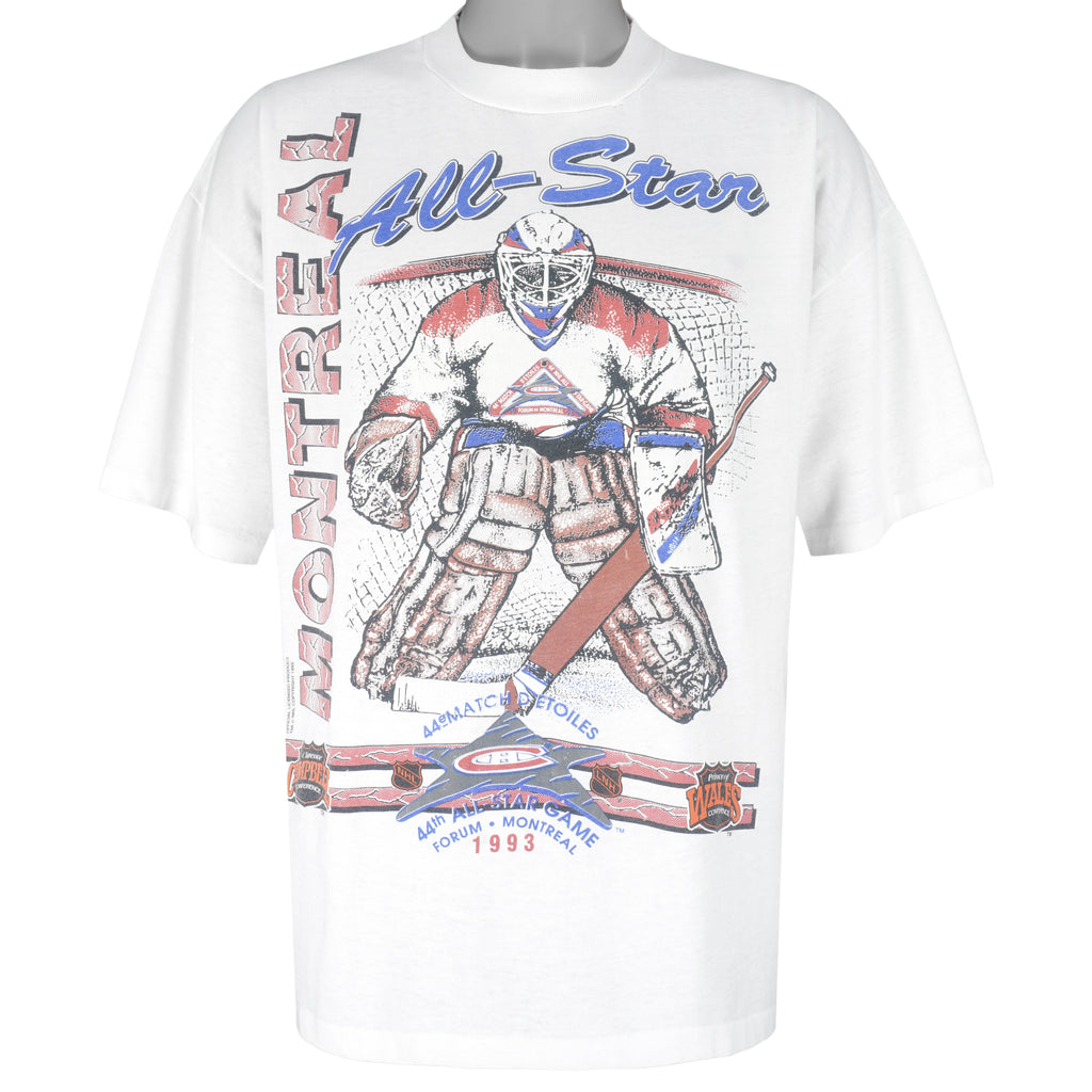 NHL - Montreal Canadiens All-Star T-Shirt 1993 X-Large Vintage Retro Hockey