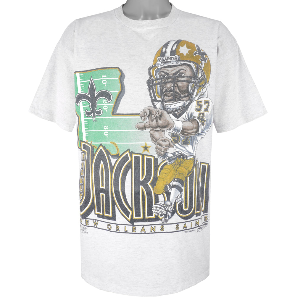 NFL (Fan) - New Orleans Saints Jackson T-Shirt 1993 X-Large Vintage Retro Football