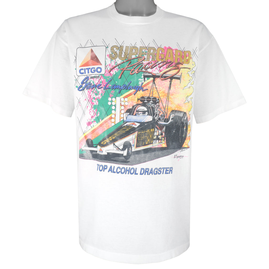 NASCAR (Sof Tee) - Supergard Racing T-Shirt 1990s X-Large Vintage Retro